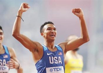 2025 Summer Mileage Program, July 19, 2025, Week Two , Day Six, the tenacity of Donavan Brazier.