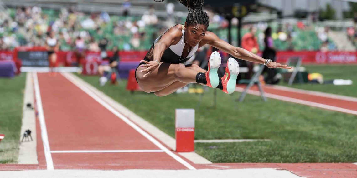 The women’s long jump is on fire!