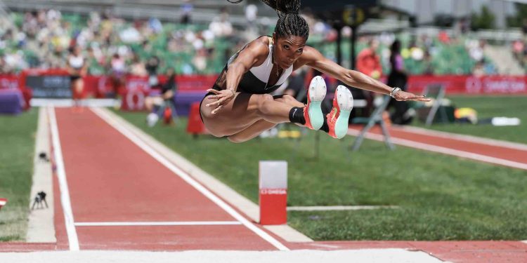 The women’s long jump is on fire!
