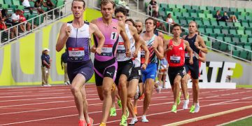 2025 Summer Mileage, August 4, 2025, Week 5, Day 1, Monday is an easy day, and we focus on Cole Hocker