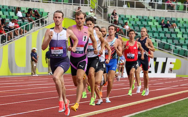 2025 Summer Mileage, August 4, 2025, Week 5, Day 1, Monday is an easy day, and we focus on Cole Hocker