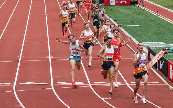 2025 Summer Mileage, August 4, 2025, Week 5, Day 1, Monday is an easy day, and we focus on Cole Hocker