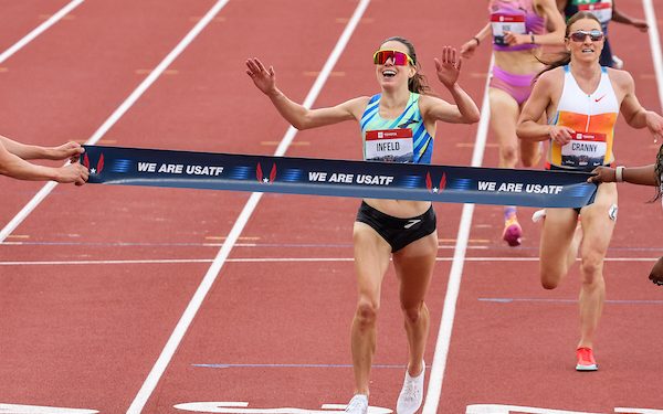 INFELD, YOUNG TAKE NATIONAL 10,000M TITLES AT TOYOTA USATF CHAMPIONSHIPS