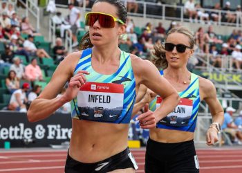 INFELD, YOUNG TAKE NATIONAL 10,000M TITLES AT TOYOTA USATF CHAMPIONSHIPS