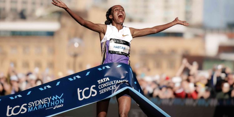 Hassan claims historic victory in TCS Sydney Marathon