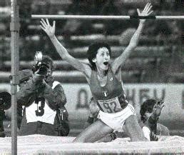 This Day in Track & Field HIstory, August 31, Sara Simeoni clears 2.01 meters,  equals WR in high jump (1978), written, edited and compiled by Walt Murphy