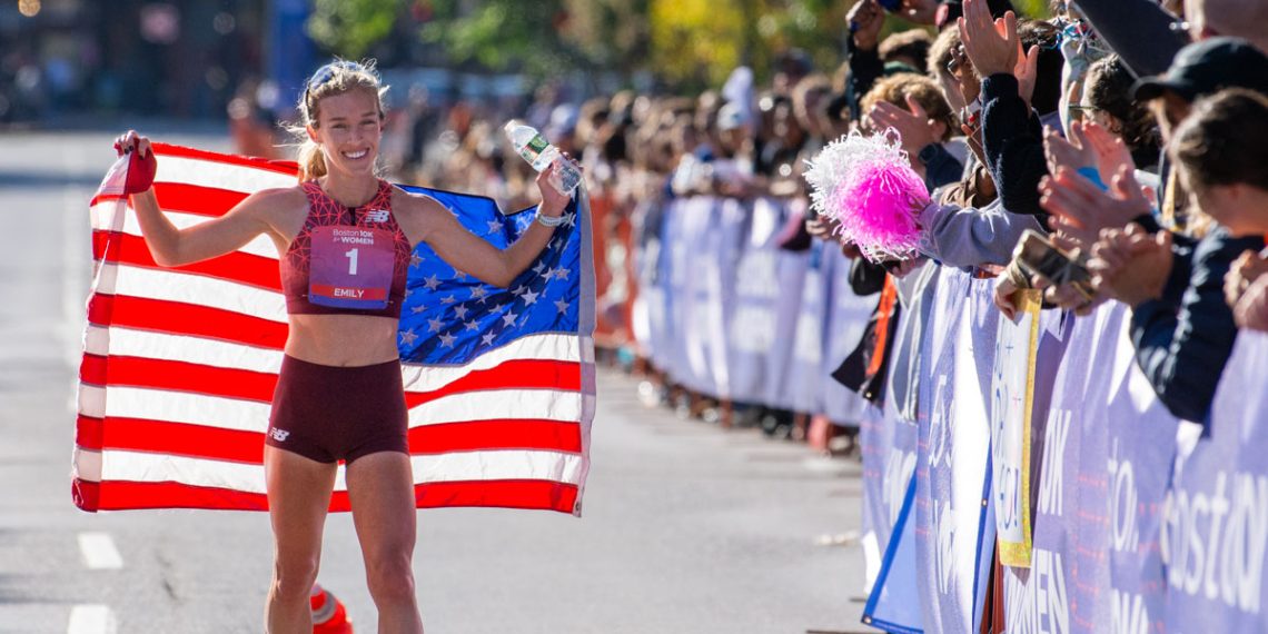 Emily Sisson Sets Event Record and Wins the 2025 Boston 10K for Women