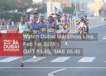 2026 Dubai Marathon LIVE (Free Streaming Video for LIVE Race), February 1, 2026 (seen in U.S. on January 31, 2026)