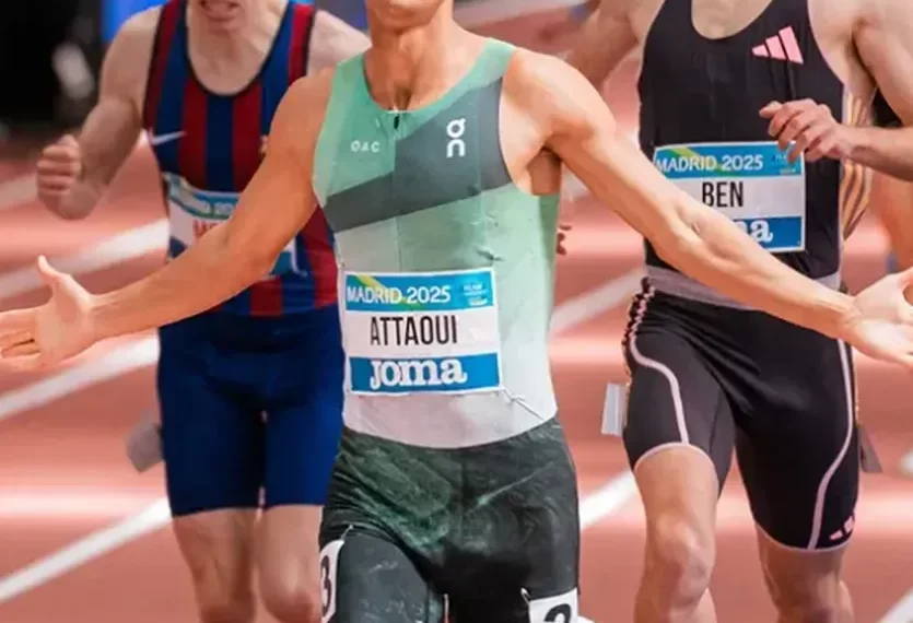 Mohammed Attaoui goes for WR at 1000 meters at Meeting Indoor Madrid (February 6, 2026)