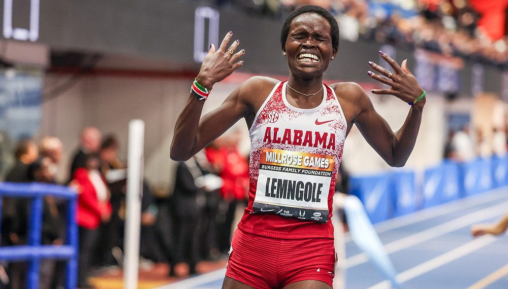 Doris Lemngole Takes the Millrose 3,000 meters!