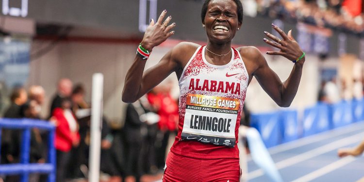 Doris Lemngole Takes the Millrose 3,000 meters!
