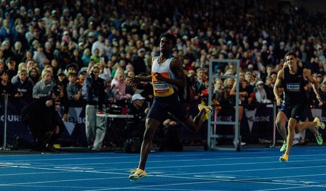 Myers 3:30.42 WL, Patterson 44.41 WL, Kennedy 4.72m at 2026 Maurie Plant Meet