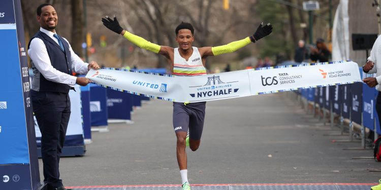 Hellen Obiri and Adriaan Wildschutt beat the cold weather and deep fields to emerge victorious at the 2026 NYC Half Marathon